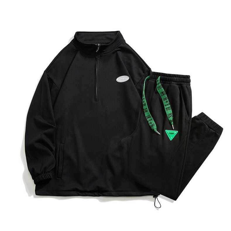 1春季新款休闲翻领宽松情侣青春套头卫衣套装7145P105控138,男装卫衣,星座226-2