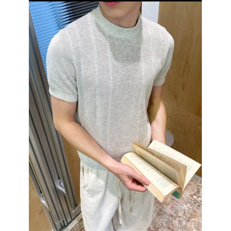 圆领针织衫短袖T2566-特P35,男装T恤,星座1212
