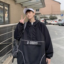 美式vibe高街半拉链卫衣男春秋ins潮牌设计感连帽外套WY548-P46，女装短外套，星座1008-2