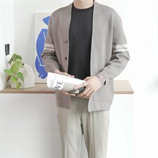 2024秋冬季时尚上衣男士新款潮流开衫韩版青年简约百搭外套，男装针织衫/毛衣，星座306A