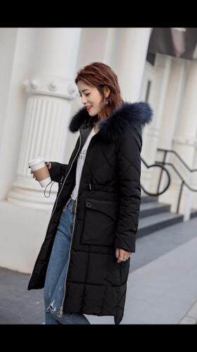 2021冬季新款，修身显瘦加厚中长款羽绒棉，女装，婉伦