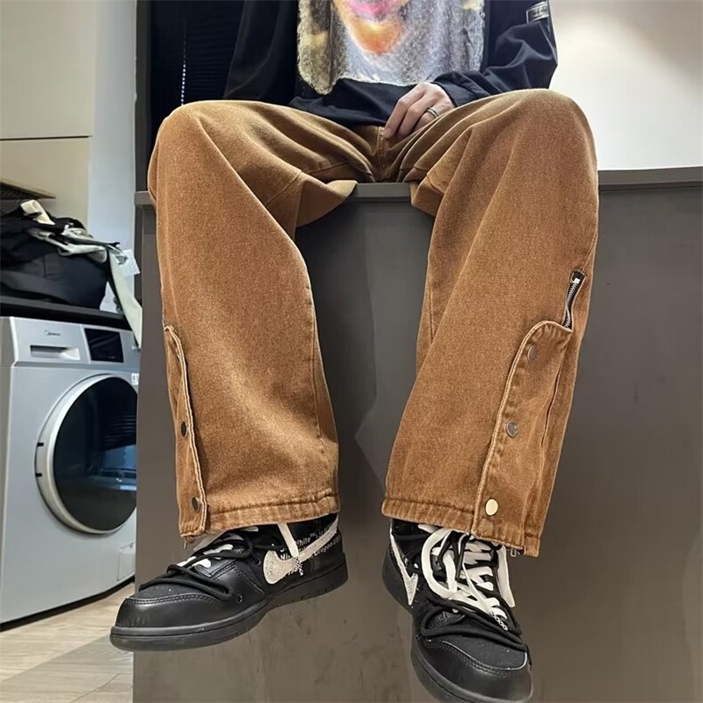 牛仔裤男秋季潮大码休闲裤子高街WK593P50,男装牛仔裤,星座1116-2