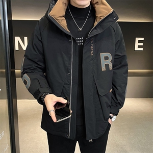 店主风50%灰鸭绒2022冬装新款派克服羽绒服男连帽YR228039图片