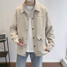 灯芯绒外套男款春秋季新款美式潮衣服工装夹克休闲上衣jk555-P70，男装夹克，星座505-3