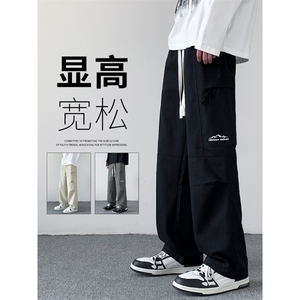加绒加厚工装裤子男宽松长裤潮牌美式运动休闲裤K0353-P60加绒P70图片
