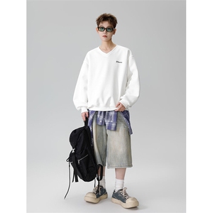 刺绣v领卫衣男 cp120-特p40图片