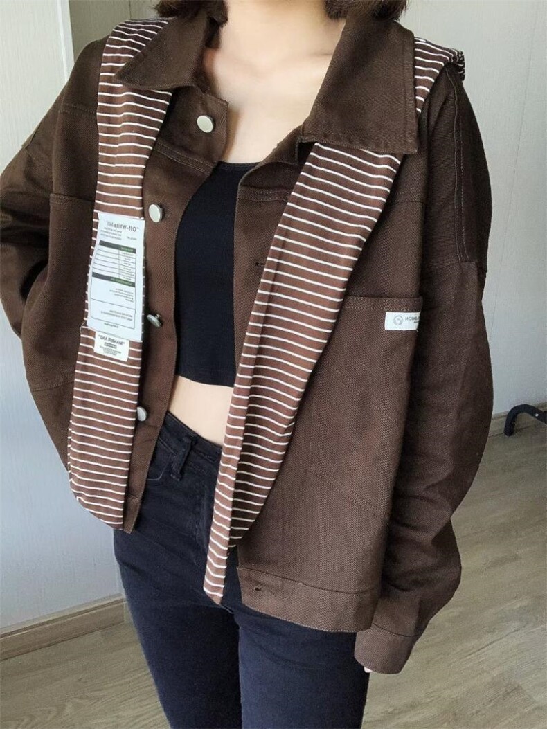 水洗牛仔外套，其它，e美格