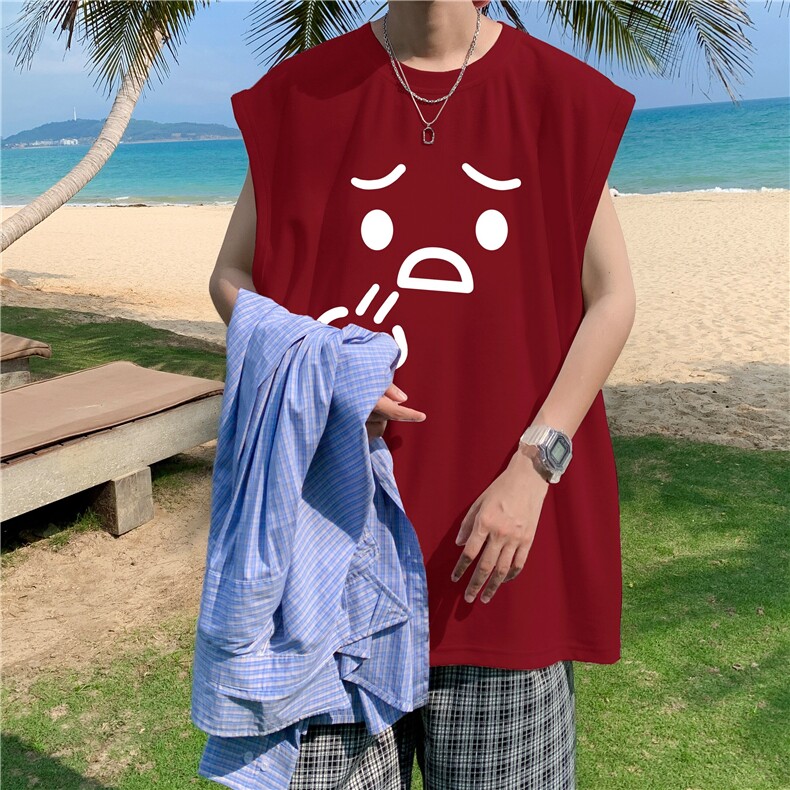 量大图低自动【有货】纯棉背心HD019-1-BX25105-P20，男装背心/马甲，电商019-1