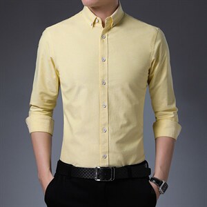 DN9316男式服装秋新款衬衫男长袖翻领休闲四季可穿衬衣P68图片