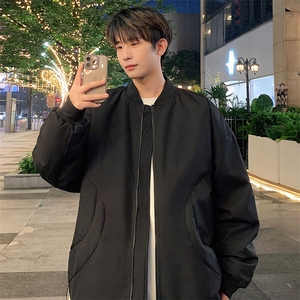 港风弯刀棉衣男7803棒球领二开加厚棉袄DSA157B-M8868-特P75图片