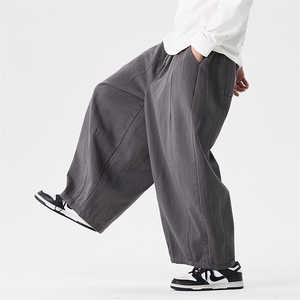 秋冬 大码日系阔腿工装裤特宽休闲哈伦直筒裤风潮 k280/p70图片