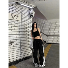 【网图】美式三条杠工装裤男薄款速干条纹裤子伞兵裤KZ511-特P45，男装工装外套，星座1007（原301D）