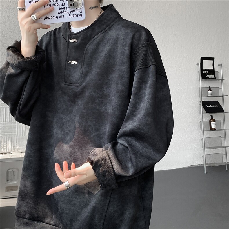 WY10175特P42现货春季新款螺纹拼接高质量连帽大码卫衣上衣男,男装卫衣,电商A059