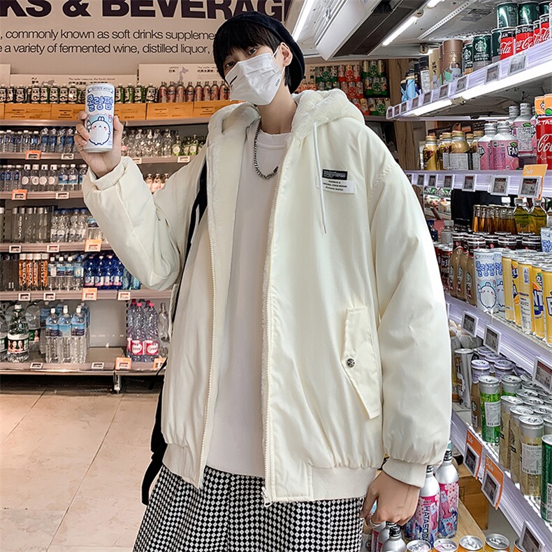 双面穿男款休闲加厚外套2023新款秋冬季韩版潮流夹克W2197-P72,男装夹克,星座512-2