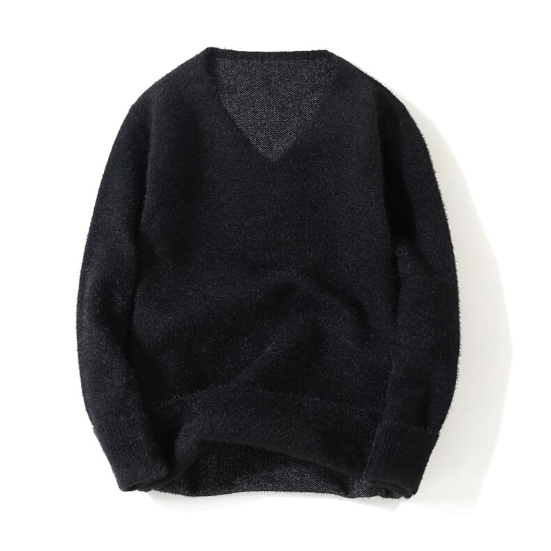 2024秋冬新款男士V领毛衣男仿貂绒慵懒风打底针织衫FD701P39，男装针织衫/毛衣，星座306A