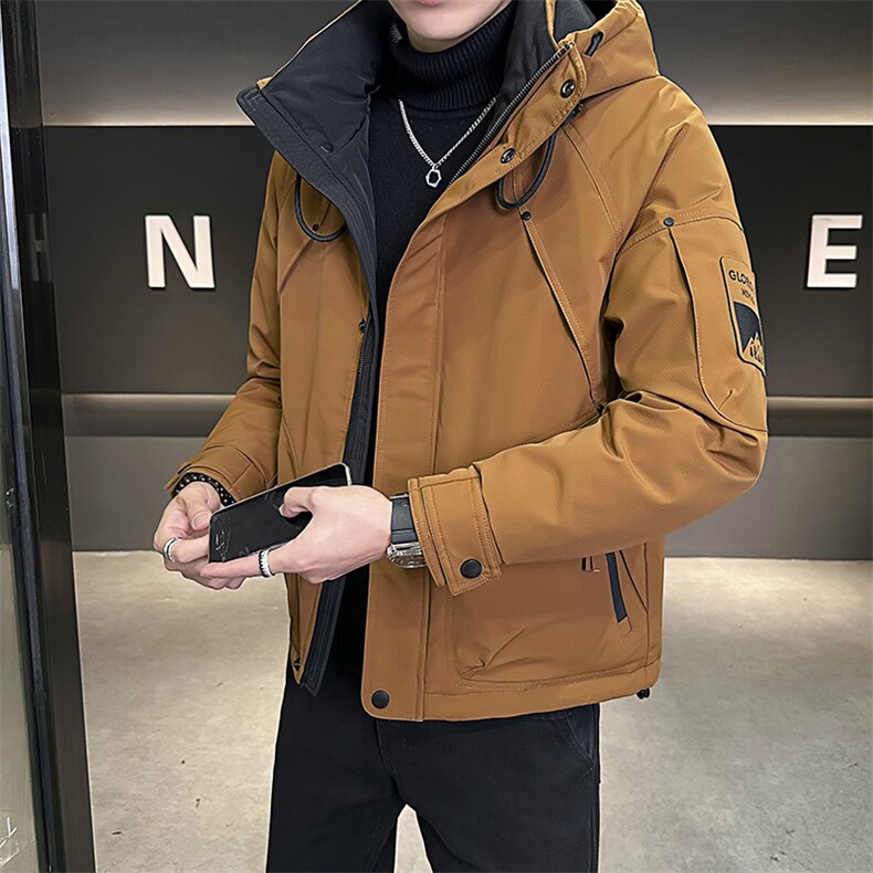 原版高品质有【新标】男羽绒服冬季工装白鸭绒冲锋衣外套男,男装夹克,星座507A（原星座306B-2）