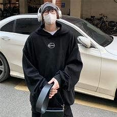 2026春装华棉双拉链刺绣连帽大码卫衣潮外套W56680/特P45黑，女装短外套，电商A094