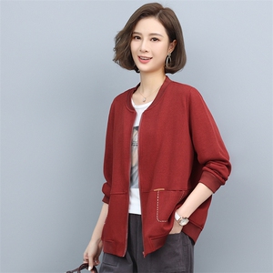 2021秋装新款时尚休闲短外套女宽松显瘦百搭开衫外套图片