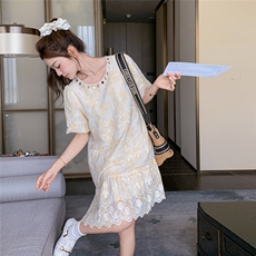 【现货！】韩版轻奢重工连衣裙2c213-2581-p135-k198，女装连衣裙，2C213
