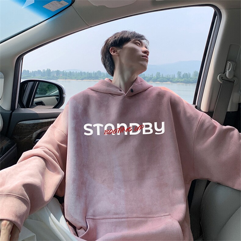 秋季潮牌卫衣男wljp-3920 卫衣连帽麂皮绒 特p45  控79图片