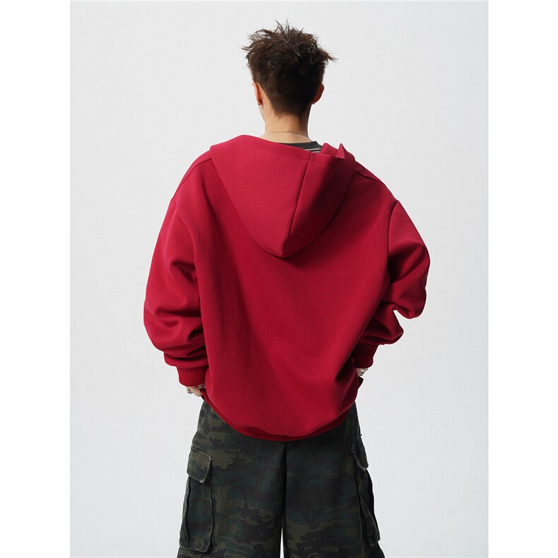 WY5535-P55特控98M-5XL高品质华棉刺绣连帽卫衣,男装卫衣,电商D232