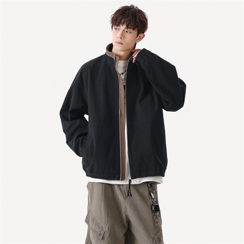 美式复古立领外套男士秋季新款休闲夹克JK02568-P86,男装夹克,星座308B-2