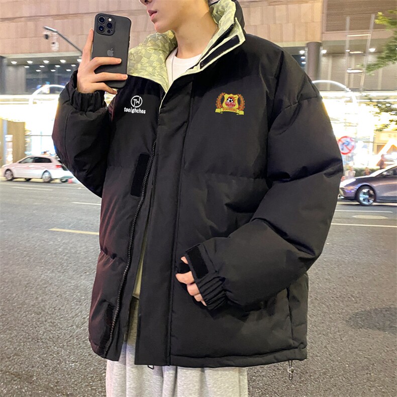 抖音得物品质深度库存三防面料假两件格子棉衣外套棉服66633特P85,男装棉衣,电商A486