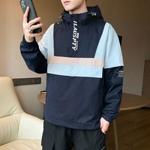 秋季新款夹克 男士套头连帽外套潮流上衣休闲男装衣服DS860T图片