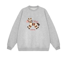 2025年秋季通勤长袖套头通勤小马，女装卫衣/绒衫，花可