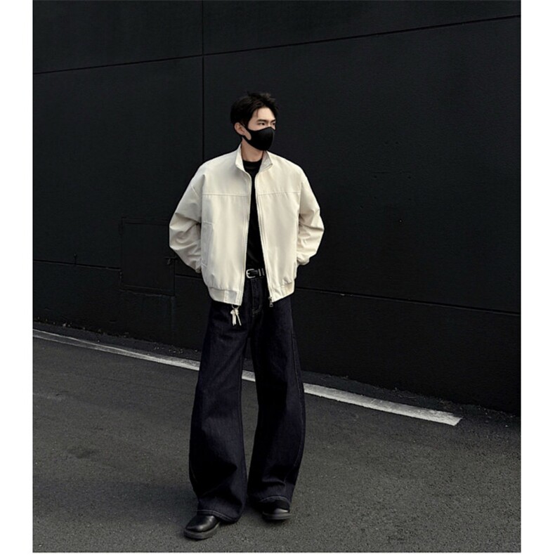 美式飞行夹克男春秋痞帅cleanfit外套立领上衣冲锋衣LW50488-P65,男装夹克,星座1008