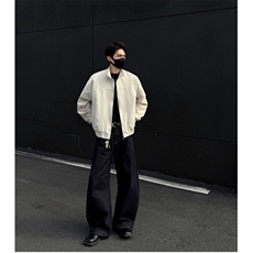美式飞行夹克男春秋痞帅cleanfit外套立领上衣冲锋衣LW50488-P65，男装夹克，星座1008