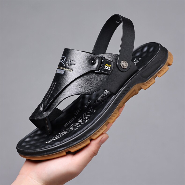 X4126-P105凉鞋男夏季2024新款外穿拖鞋夹脚男士防滑沙滩凉拖鞋，男鞋凉鞋，星座1407-3