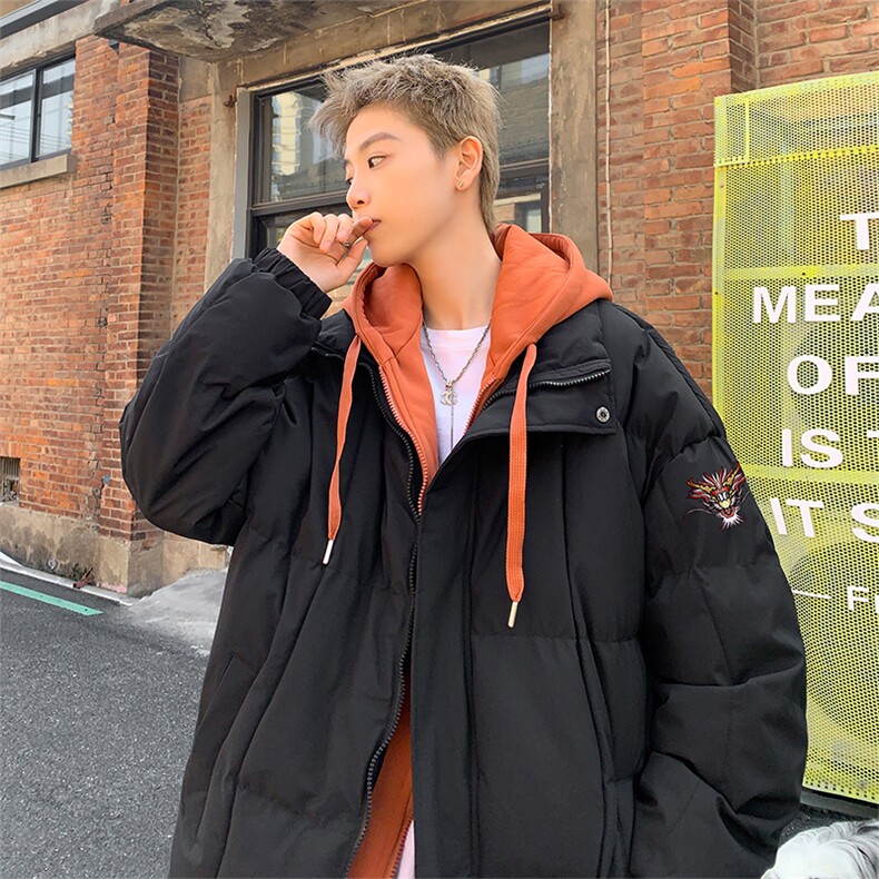 抖音供应 现货！三防冬季加厚假两件羽绒棉衣外套棉服BM8825特P98图片