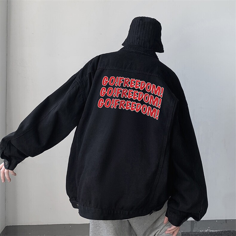 牛仔夹克男大码牛仔外套男茄克NJ77338-P60,男装夹克,电商A040