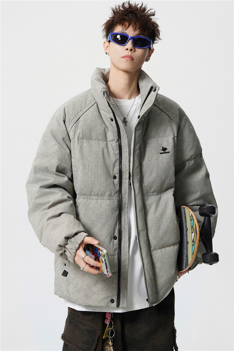 M-3XLB3539902P200灰立领2025冬羽绒服【标50控活动价328】,男装羽绒服,电商B353