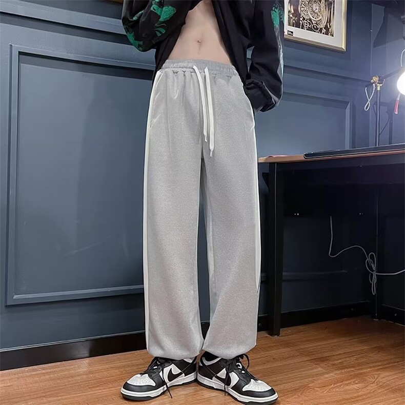 休闲运动长裤少夏季新款学生宽松阔腿裤子D170P30,男装休闲裤,星座1116-2