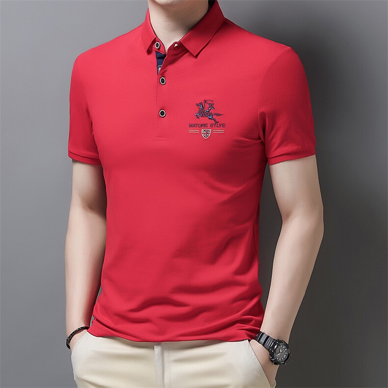 夏季新款翻领短袖体恤男装上衣休闲男士运动服POLO衫商务休闲上衣,男装T恤,电商B212（原钱塘6029）