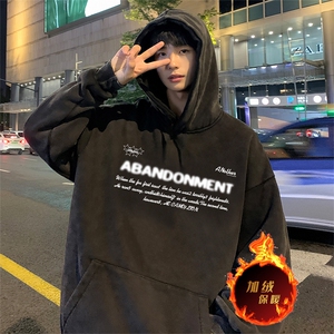 直播品质 500克重磅美式做旧水洗卫衣 SL1509-常规特P55加绒特P65图片