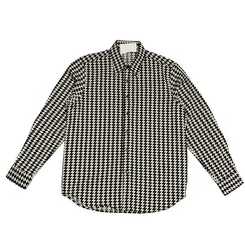 C167-P28港风垂感帅气条纹衬衫男长袖韩版潮流痞帅,男装衬衫,电商B323A