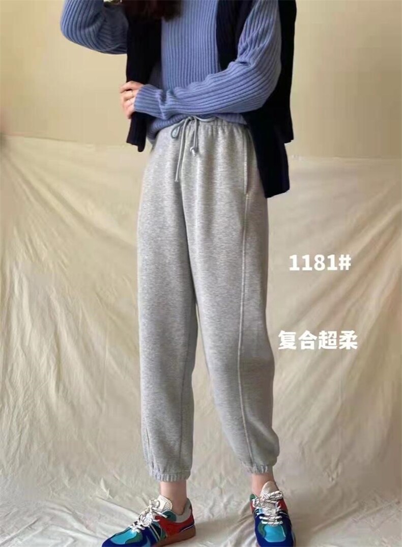 加绒卫裤，女装休闲裤，秋妹儿