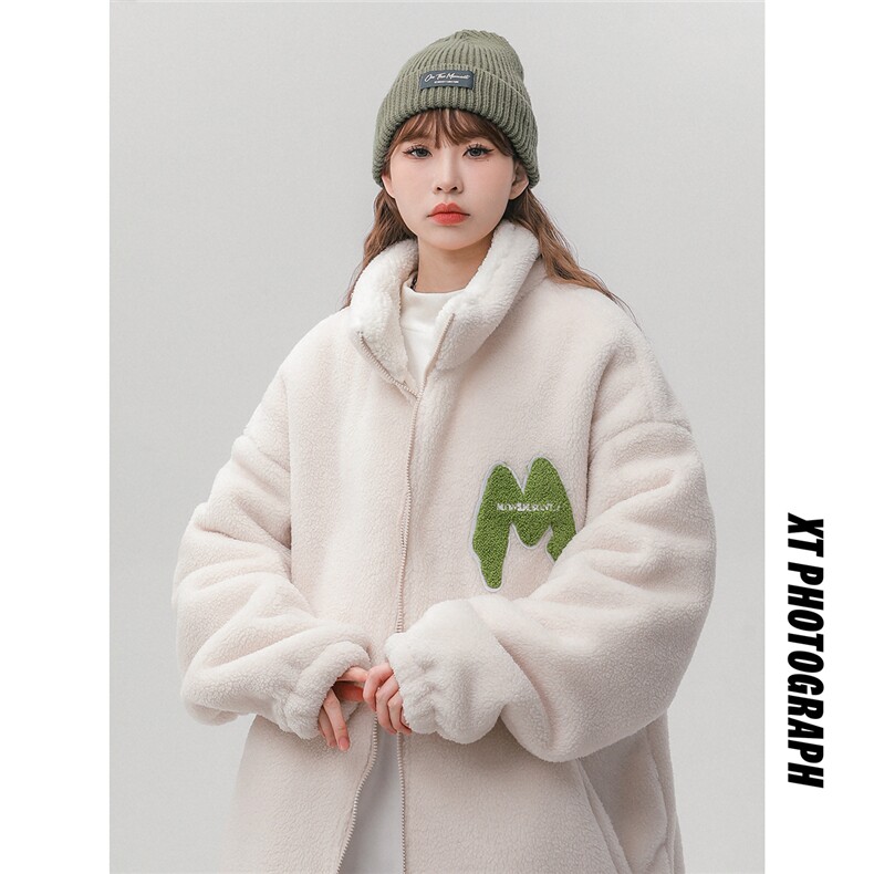 羊羔毛棉衣外套加厚棉服夹克厚港风日系棉袄1016-1W57P118K158,男装夹克,星座1016-1（原电商B408-1）