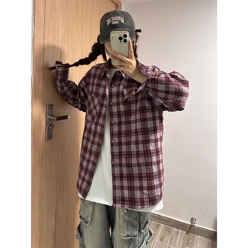 特P40无差价新款秋季百搭格子时尚长袖衬衫-HS2288男模外景,男装衬衫,电商A003