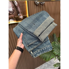 1506/QT12650/P52复古美式漆点牛仔裤，男装牛仔裤，星座1506