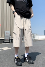 夏季新款潮牌休闲短裤男美式高街运动七分中裤901-特P30控58，男装牛仔裤，电商C305A
