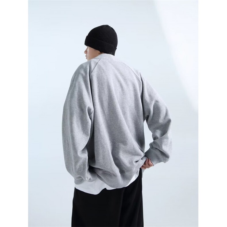 网络图现货！春夏款cleanfit重磅卫衣设计感小众V领外套RG321-P60,男装卫衣,星座1005-6