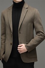 羊毛西服男冬季潮款休闲商务西服上衣中年男外套YLBX2120738-P315图片