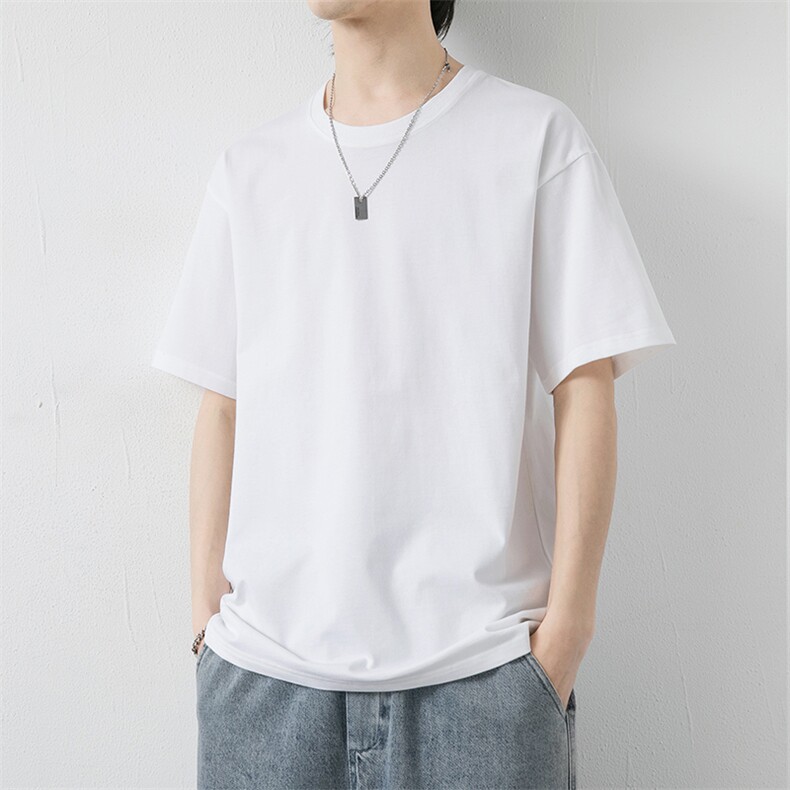 夏季新款男士纯棉宽松圆领休闲短袖T恤XZ310B-3T2001-P20，男装T恤，星座313B-2