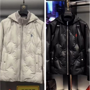 (网图)欧货高级感刺绣白鸭绒轻奢连帽重工艺羽绒服 313B-P90-P190图片