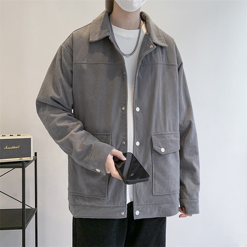 灯芯绒外套男款春秋季新款美式潮衣服工装夹克休闲上衣jk555-P70,男装夹克,星座505-3