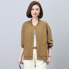春季新款宽松显瘦纯色短外套女韩版百搭休闲上衣，女装短外套，希欧阁